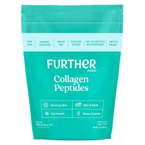 Further Food Grass-Fed Collagen Peptides Powder, Unflavored, 32.0 oz, 113 Servings