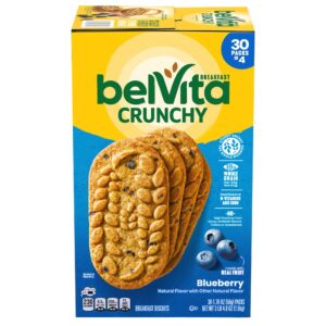 BelVita Breakfast Biscuits, Blueberry, 1.76 oz, 30-count