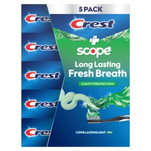 Crest Complete + Scope Advanced Active Foam Toothpaste, 8.2 oz, 5-pack