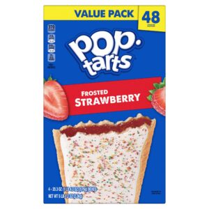 Vitamins, Supplements & Everyday Essentials 9 Pop-Tarts, Frosted Strawberry, 48-count