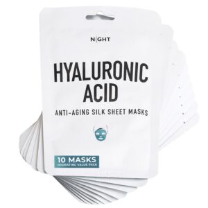Discover NIGHT Hydrating Silk Hyaluronic Acid Sheet Mask 10-pack