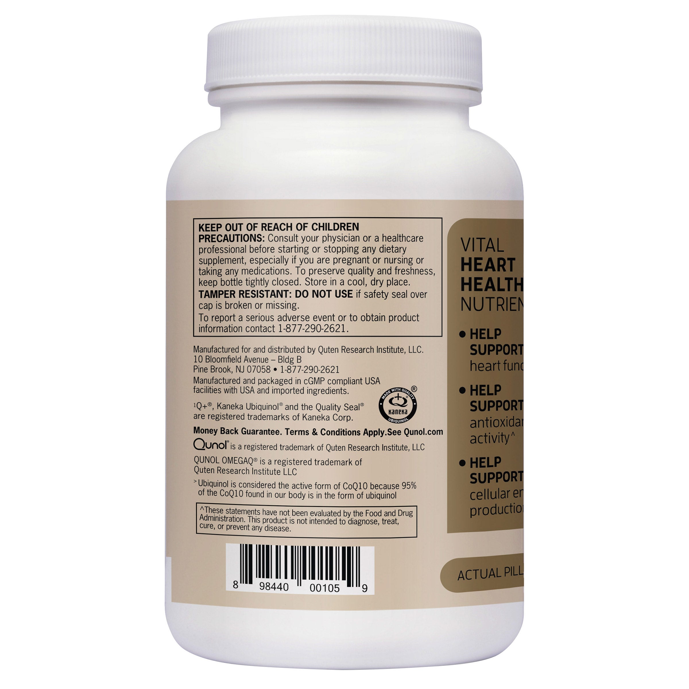 Qunol Plus CoQ10 Ubiquinol 200 mg. with Omega-3, 90 Softgels 2 Qunol Plus CoQ10 Ubiquinol 200 mg. with Omega-3, 90 Softgels - Image 2