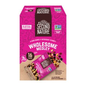 Second Nature Trail Mix, Wholesome Medley, 1.5 oz, 16-count