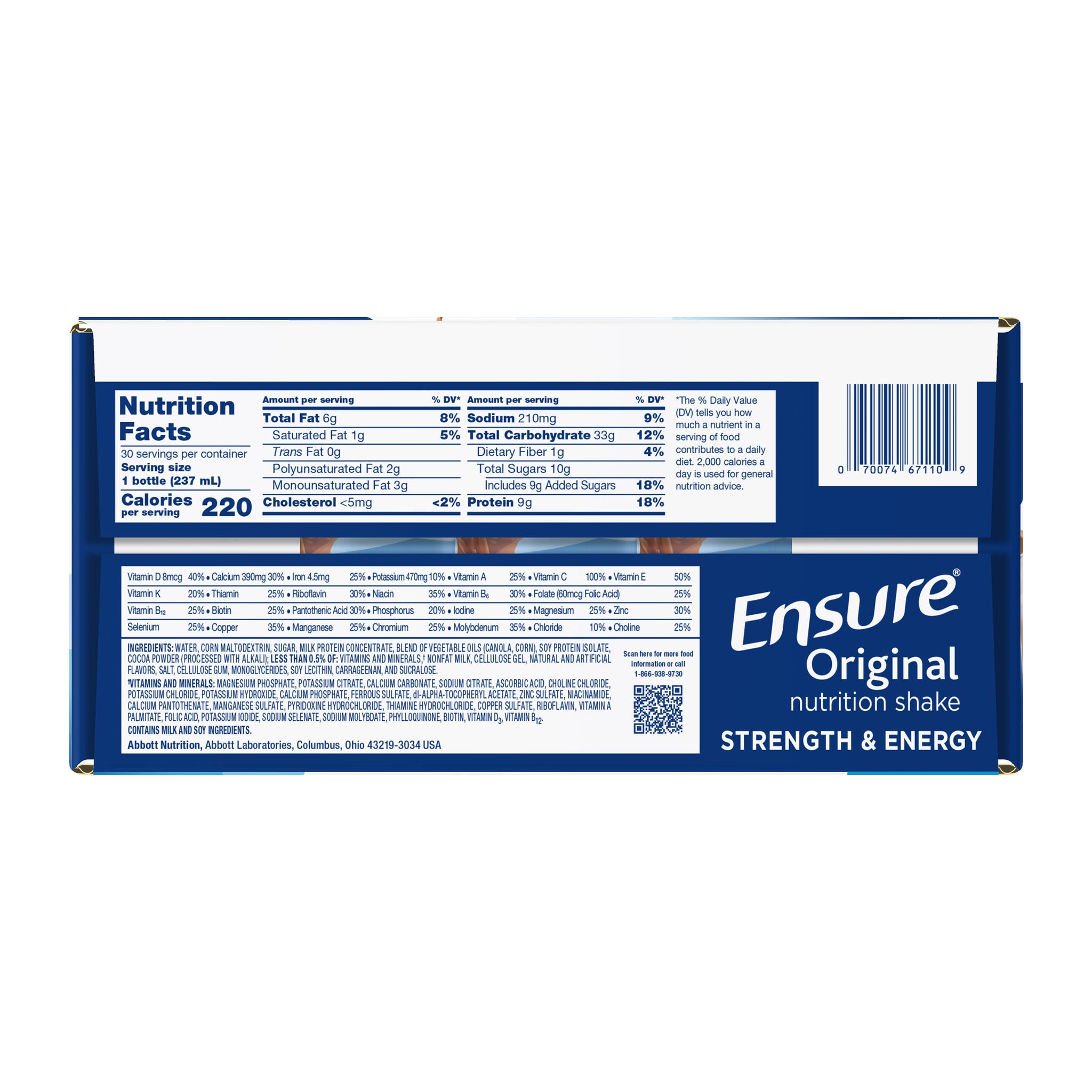 Ensure Original Nutrition Shake, Milk Chocolate, 8 fl. oz, 30-pack 2 Ensure Original Nutrition Shake, Milk Chocolate, 8 fl. oz, 30-pack - Image 2
