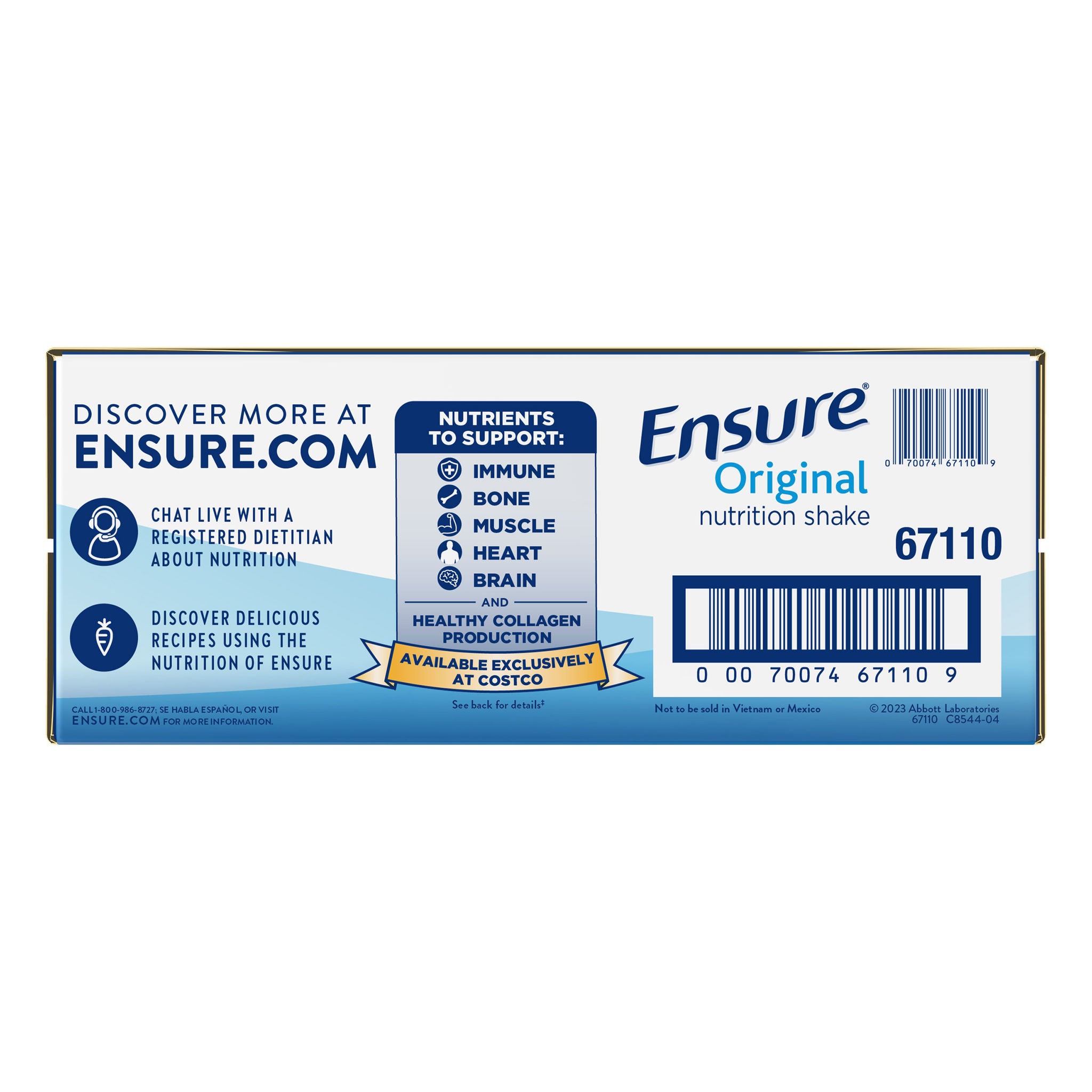 Ensure Original Nutrition Shake, Milk Chocolate, 8 fl. oz, 30-pack 5 Ensure Original Nutrition Shake, Milk Chocolate, 8 fl. oz, 30-pack - Image 5