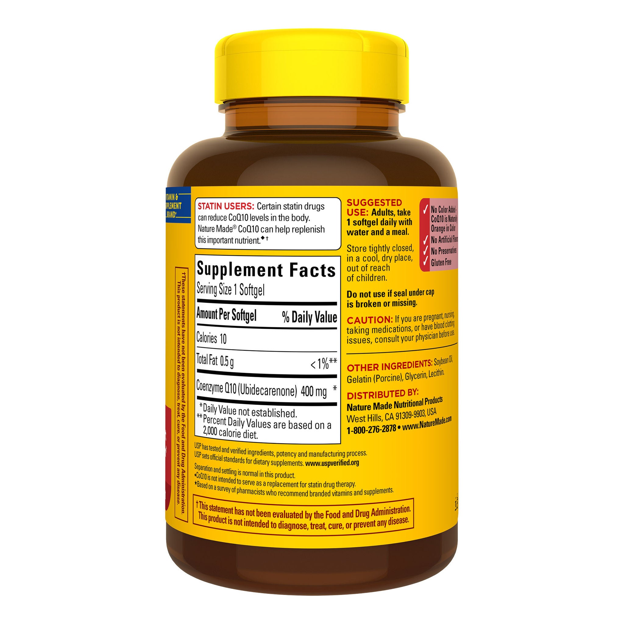 Nature Made CoQ10 400 mg., 90 Softgels 2 Nature Made CoQ10 400 mg., 90 Softgels - Image 2