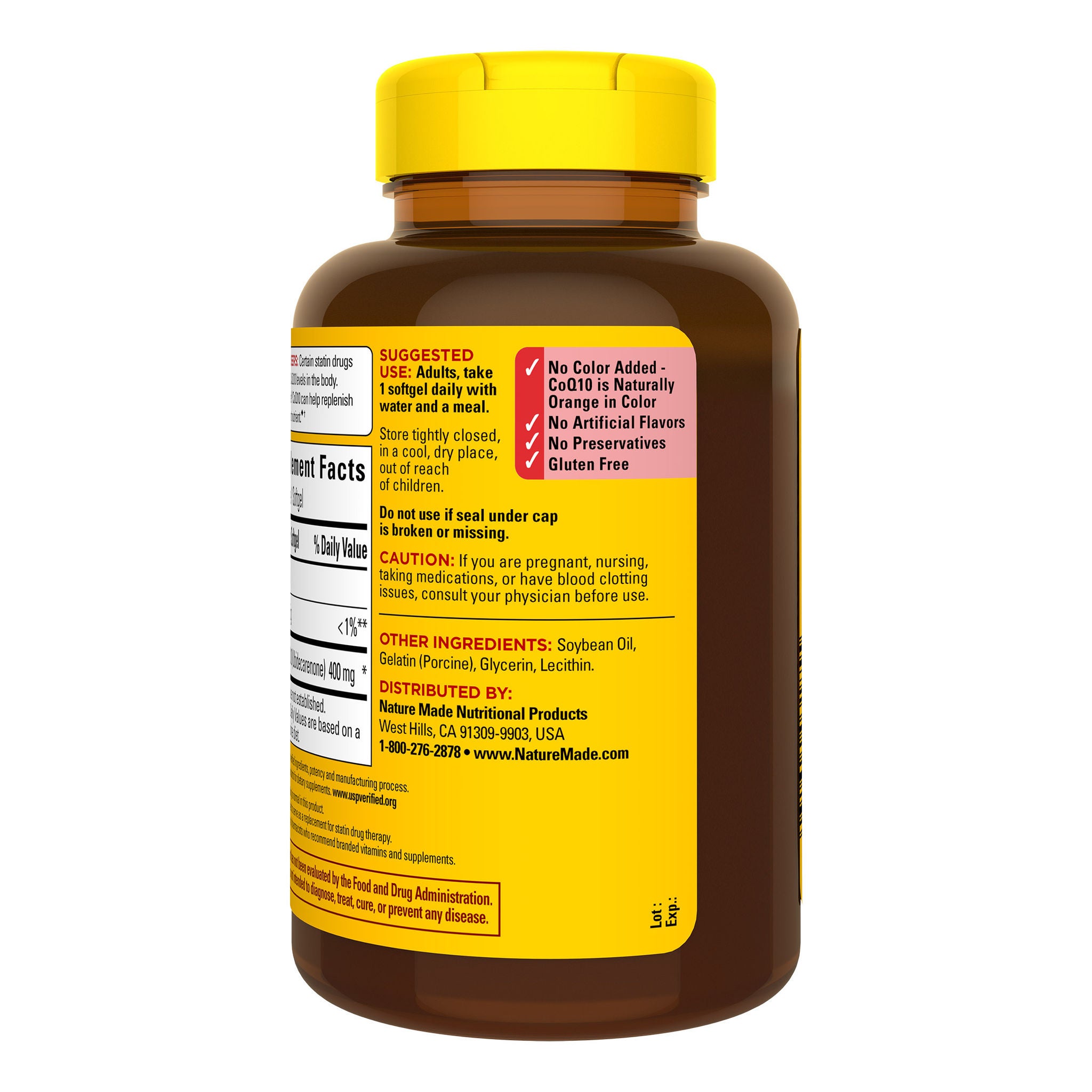 Nature Made CoQ10 400 mg., 90 Softgels 3 Nature Made CoQ10 400 mg., 90 Softgels - Image 3