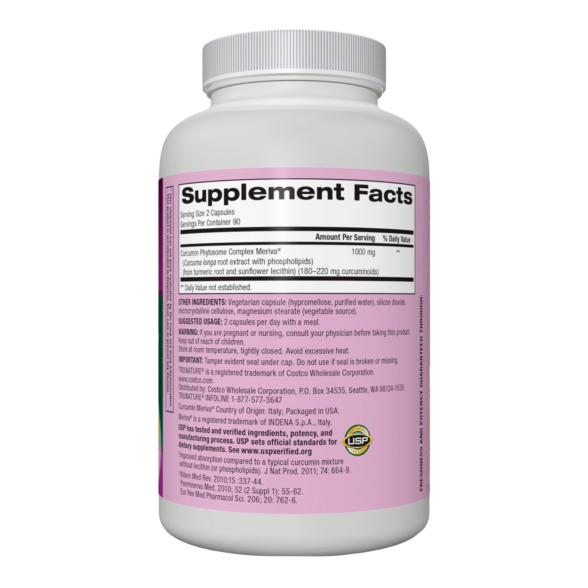 Trunature Premium Turmeric 1000 mg, 180 Vegetarian Capsules 3 Trunature Premium Turmeric 1000 mg, 180 Vegetarian Capsules - Image 3