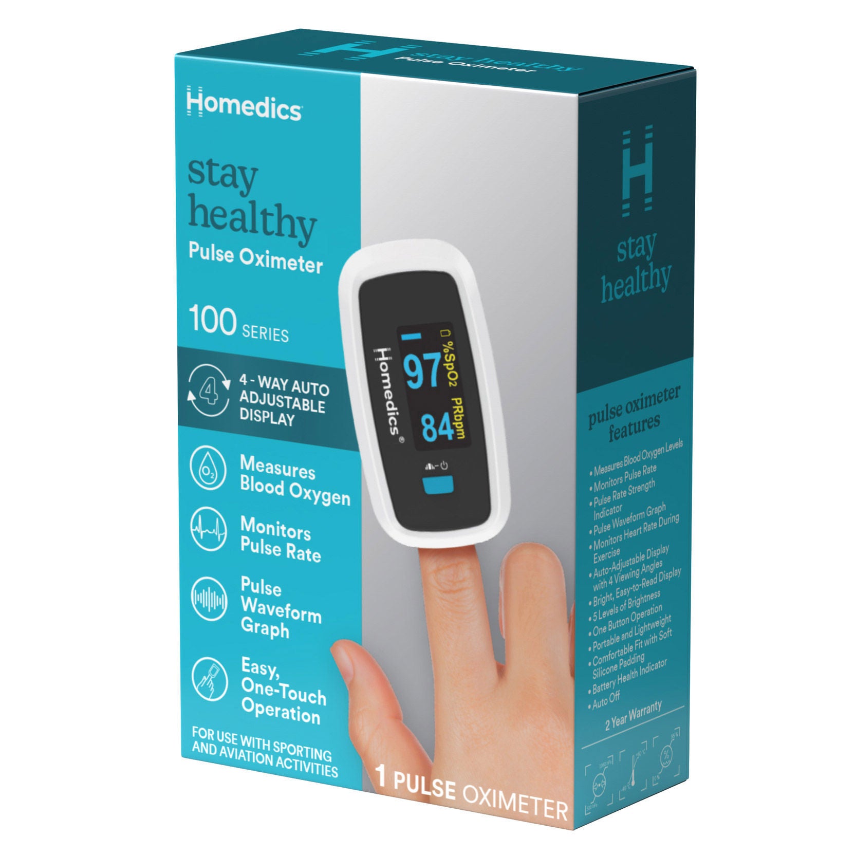 Homedics Premium Pulse Oximeter 1 Homedics Premium Pulse Oximeter
