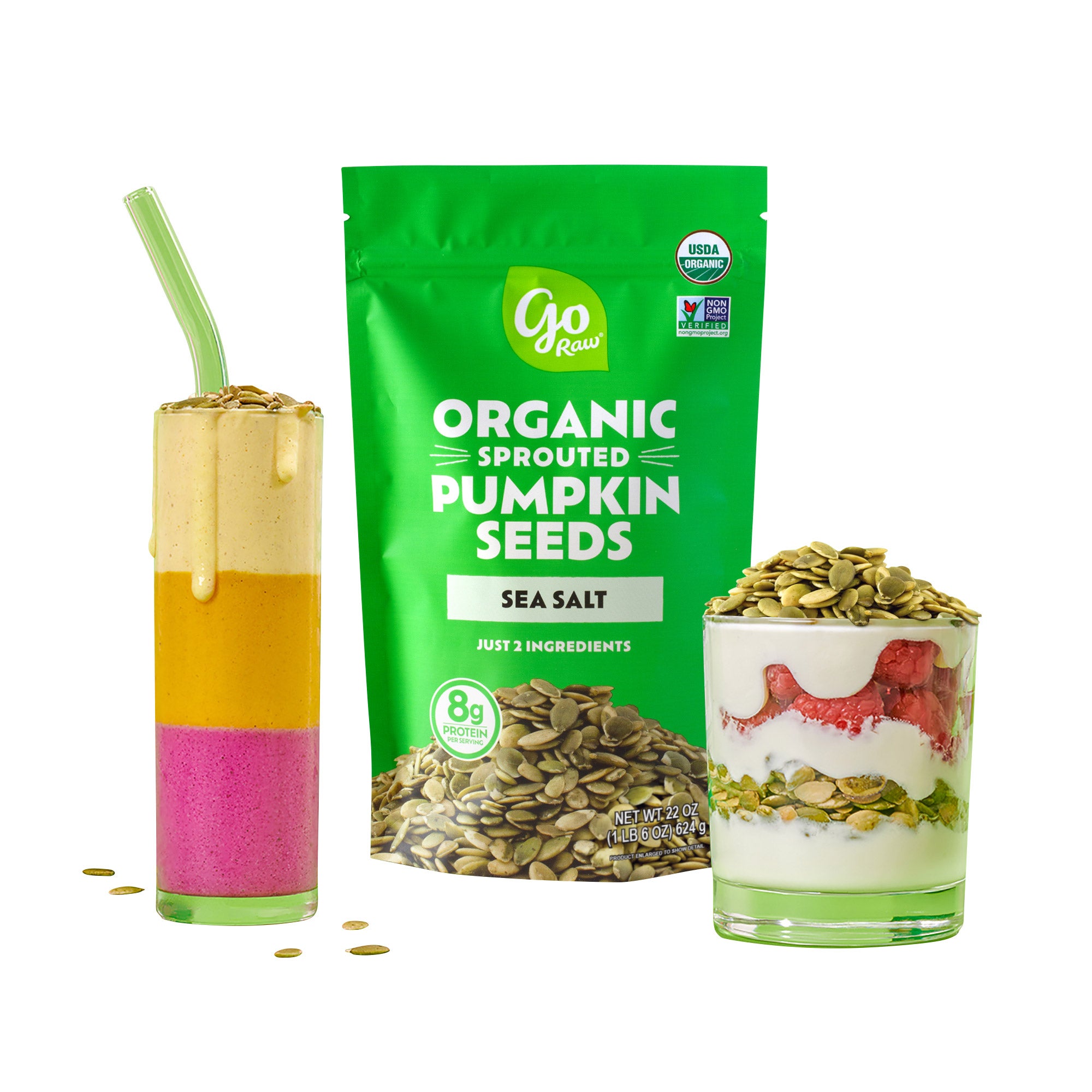 Go Raw Sprouted Organic Pumpkin Seeds with Sea Salt, 22 oz 3 Go Raw Sprouted Organic Pumpkin Seeds with Sea Salt, 22 oz - Image 3