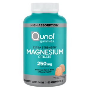 Qunol Magnesium Extra Strength 250 mg, 150 Gummies