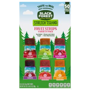 Black Forest Stretch Island Fruit Strips, Variety Pack, 0.5 oz, 50-count