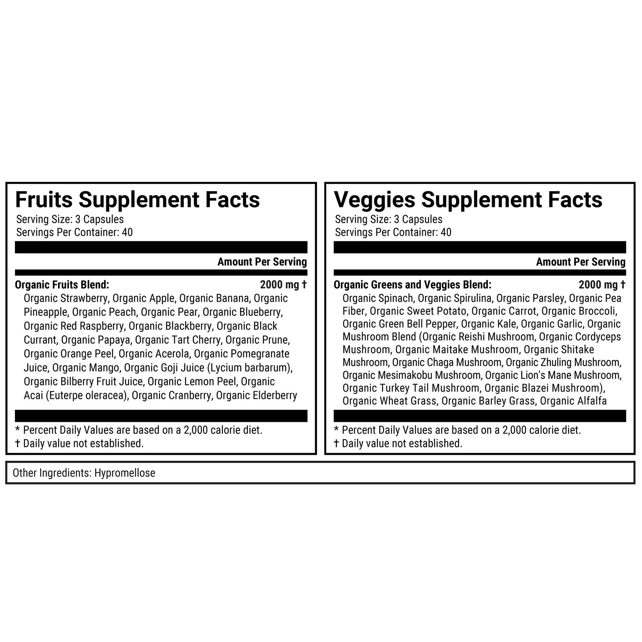 Terra Kai Organics Juce Super Fruits & Veggies, 240 Capsules 3 Terra Kai Organics Juce Super Fruits & Veggies, 240 Capsules - Image 3