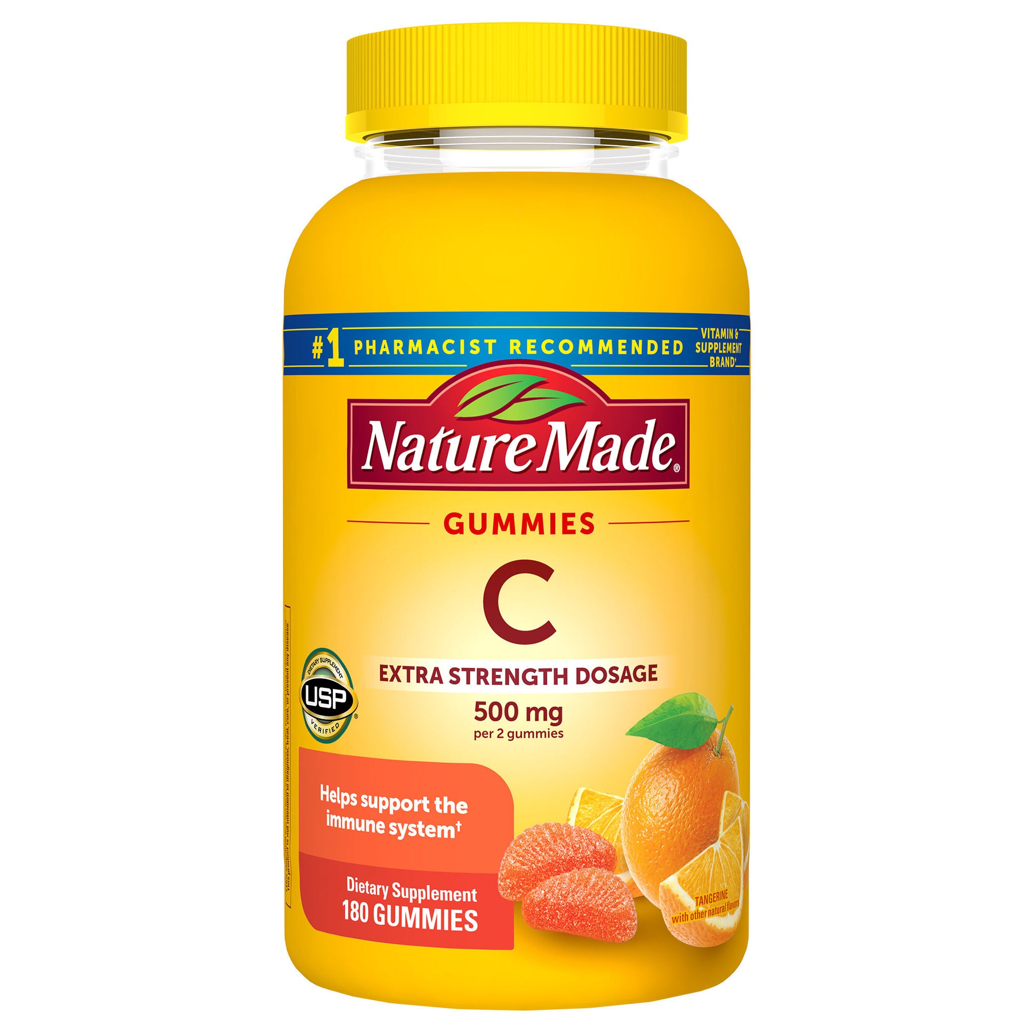 Nature Made Extra Strength Vitamin C 500 mg, 180 Gummies 1 Nature Made Extra Strength Vitamin C 500 mg, 180 Gummies