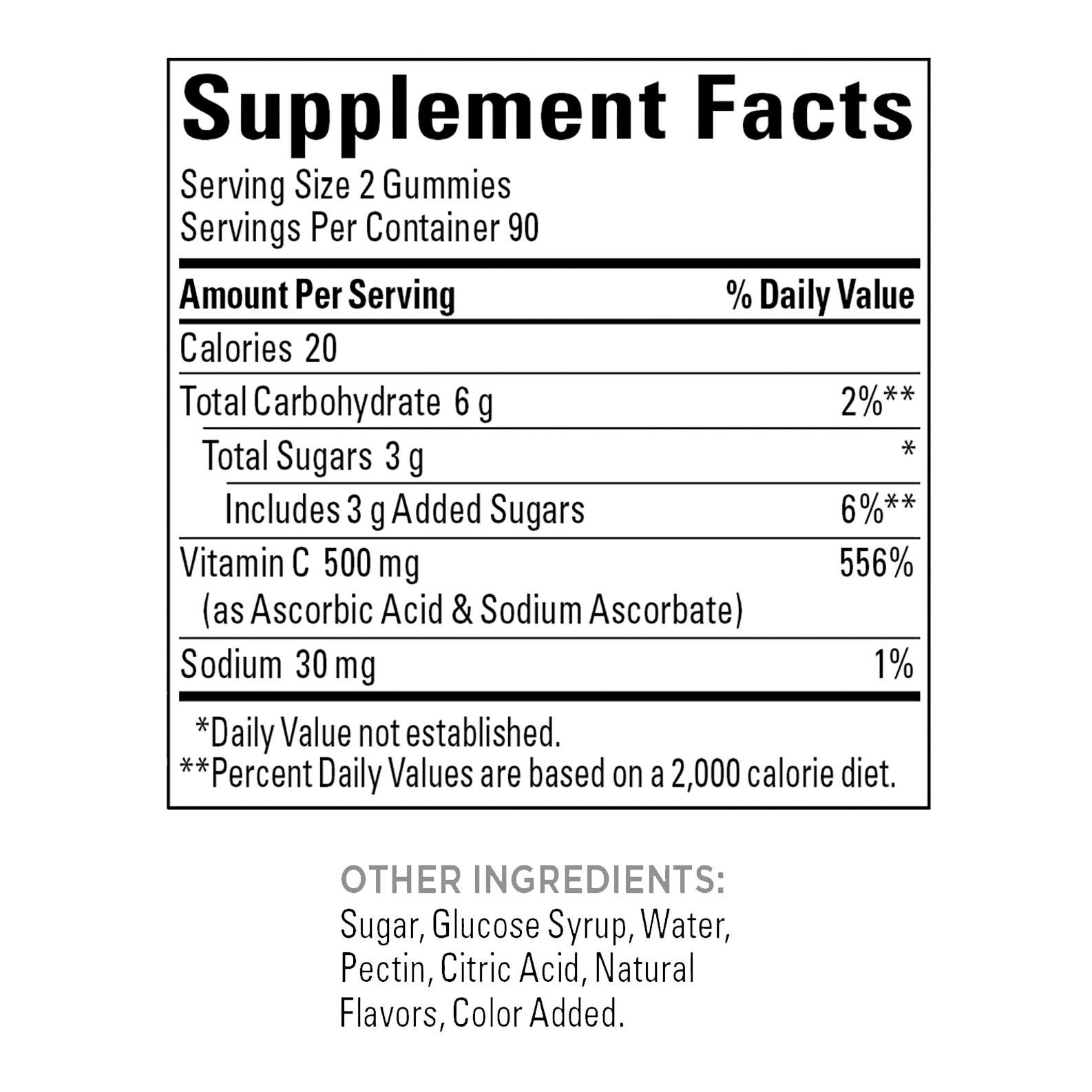 Nature Made Extra Strength Vitamin C 500 mg, 180 Gummies 4 Nature Made Extra Strength Vitamin C 500 mg, 180 Gummies - Image 4