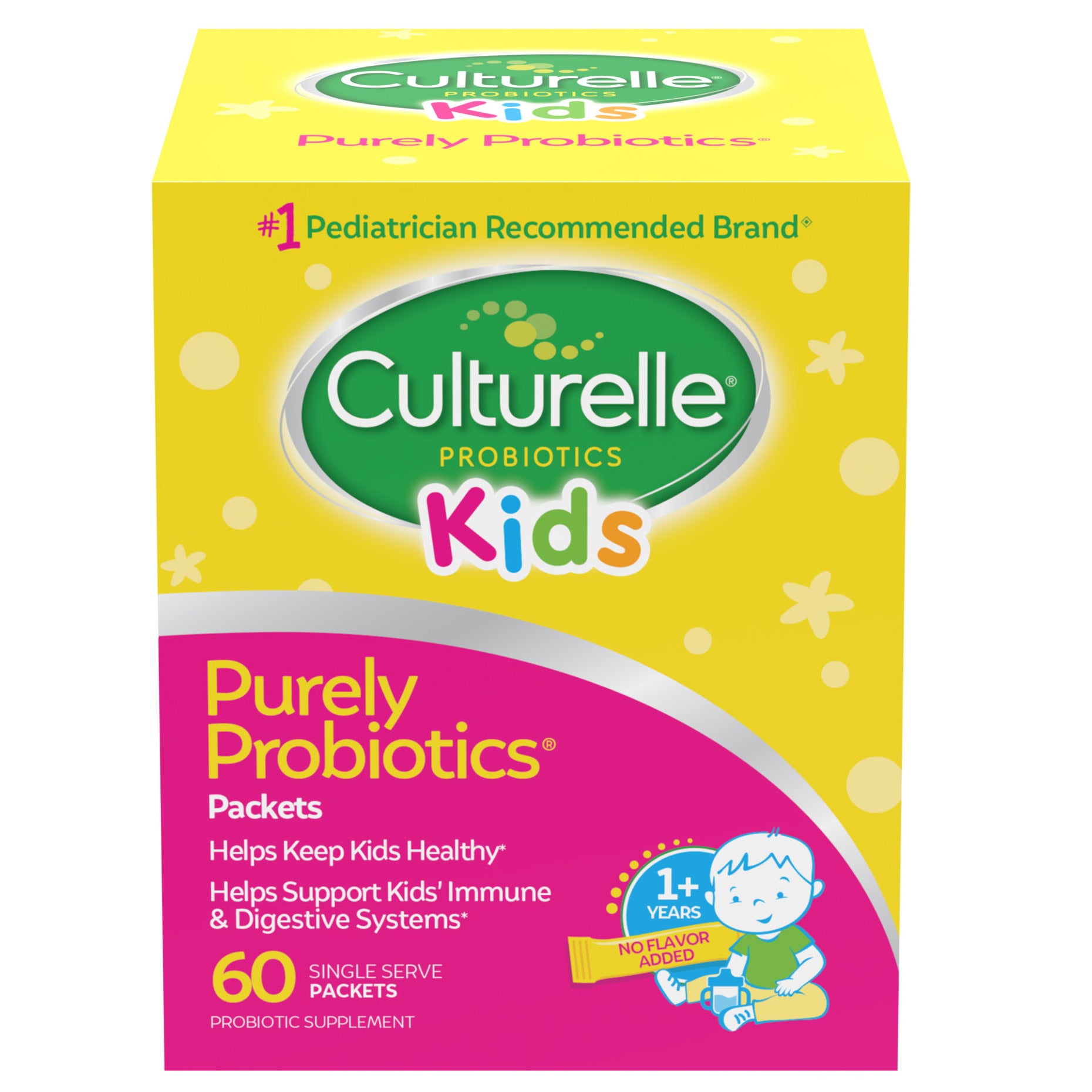 Culturelle Kids Purely Probiotic Packets, 60 Packets 1 Culturelle Kids Purely Probiotic Packets, 60 Packets