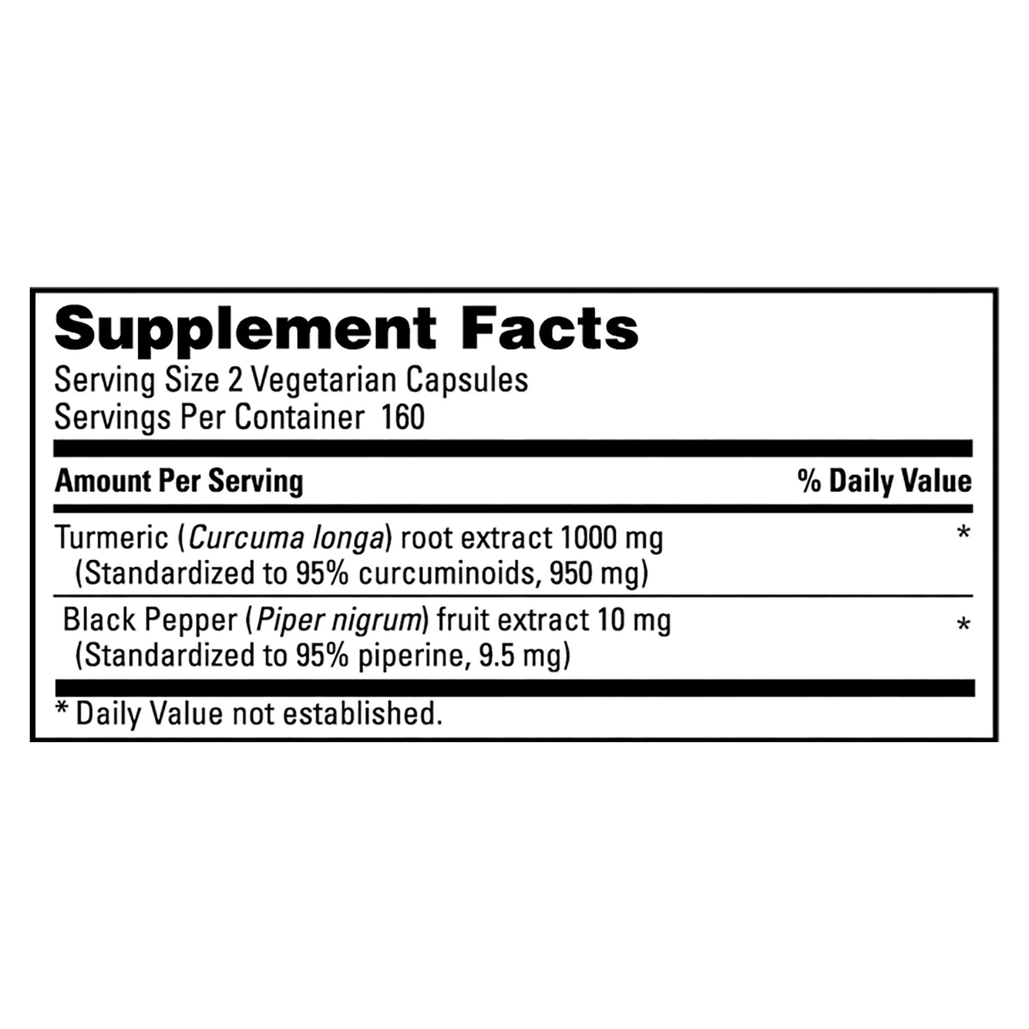 Kirkland Signature Turmeric 1000 mg, 320 Vegetarian Capsules 3 Kirkland Signature Turmeric 1000 mg, 320 Vegetarian Capsules - Image 3
