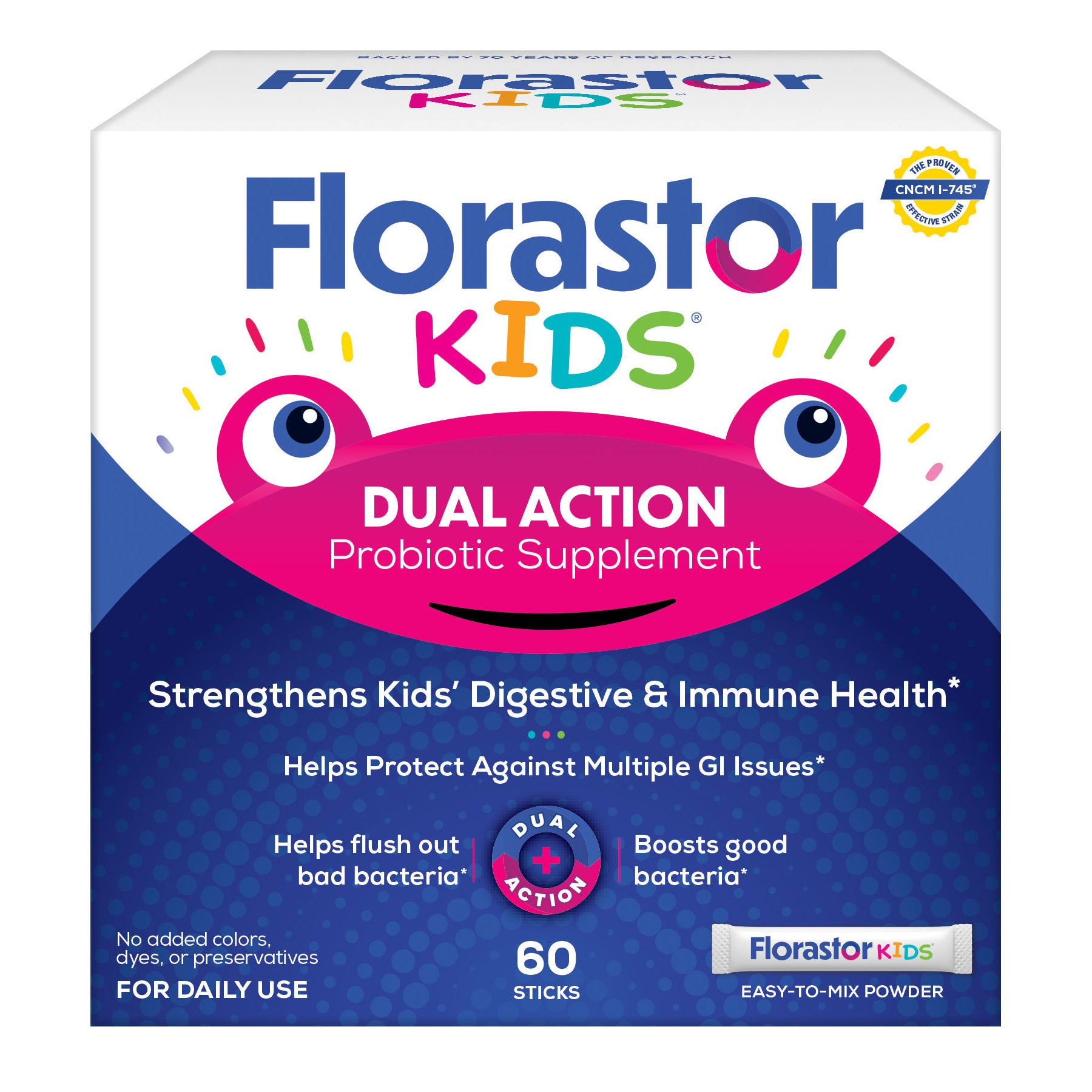 Florastor Kids Probiotic, 60 Sticks 1 Florastor Kids Probiotic, 60 Sticks
