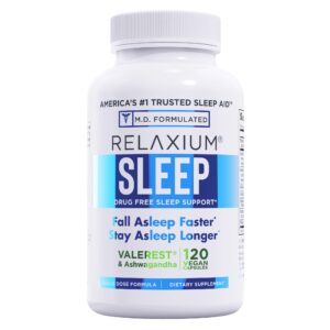 Relaxium Sleep, Drug Free Sleep Support, 120 Vegan Capsules