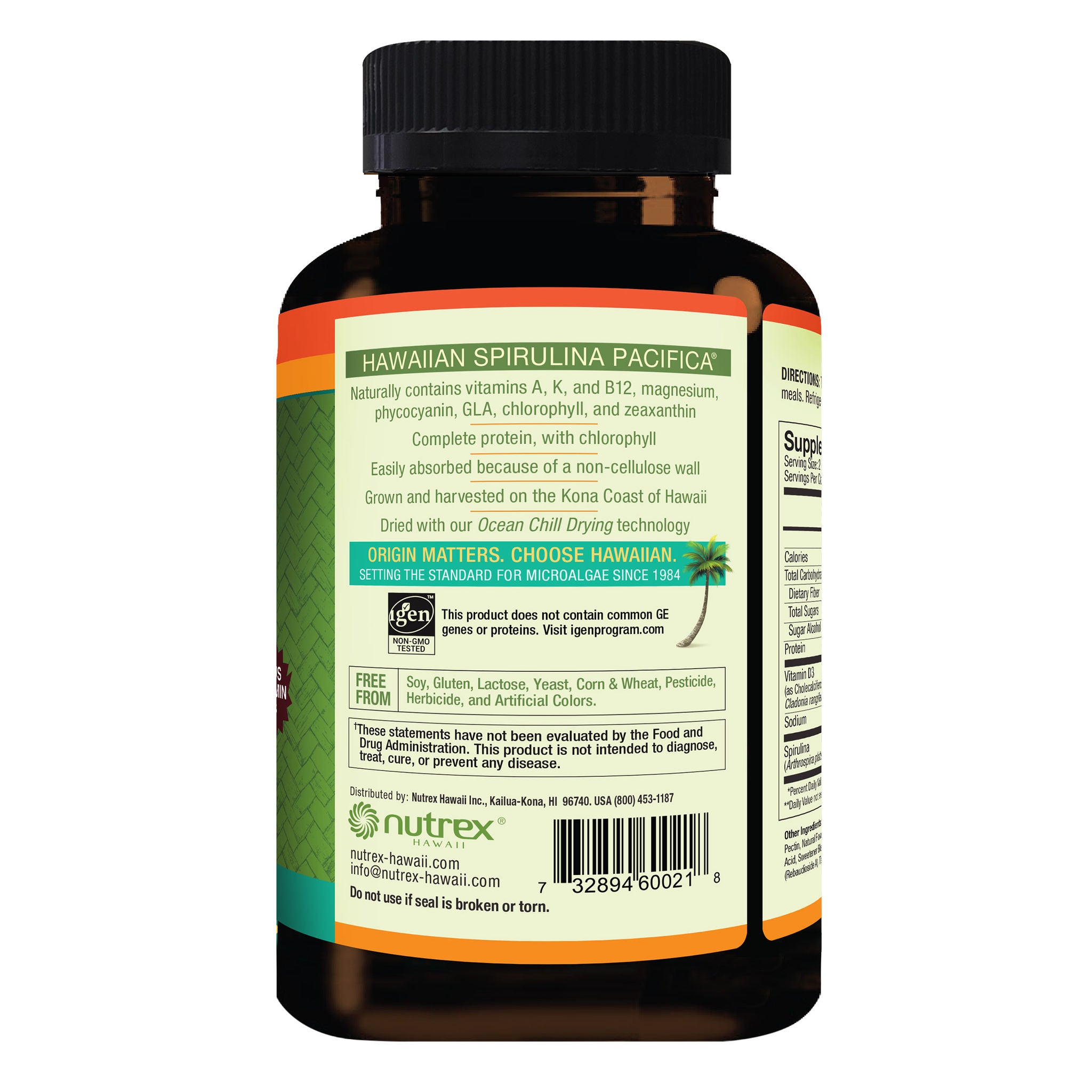 Pure Hawaiian Spirulina Plus Vitamin D3 200 mg, 120 Gummies, Tropical 2 Pure Hawaiian Spirulina Plus Vitamin D3 200 mg, 120 Gummies, Tropical - Image 2