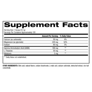 Trunature Magnesium Nighttime Powder, 636 Grams, 22.4 oz