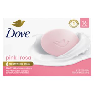 Dove Pink Bar Soap, 16 Bars, 3.75 oz