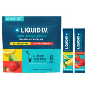Liquid I.v. Hydration Multiplier, 30 Individual Serving Stick Packs in Resealable Pouch, Variety Pack