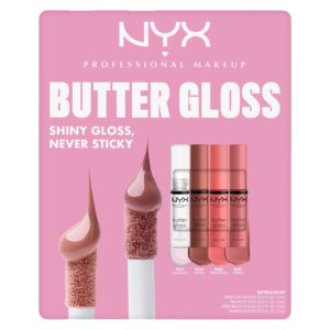 Nyx Professional Makeup Butter Lip Gloss, 4-piece Set
