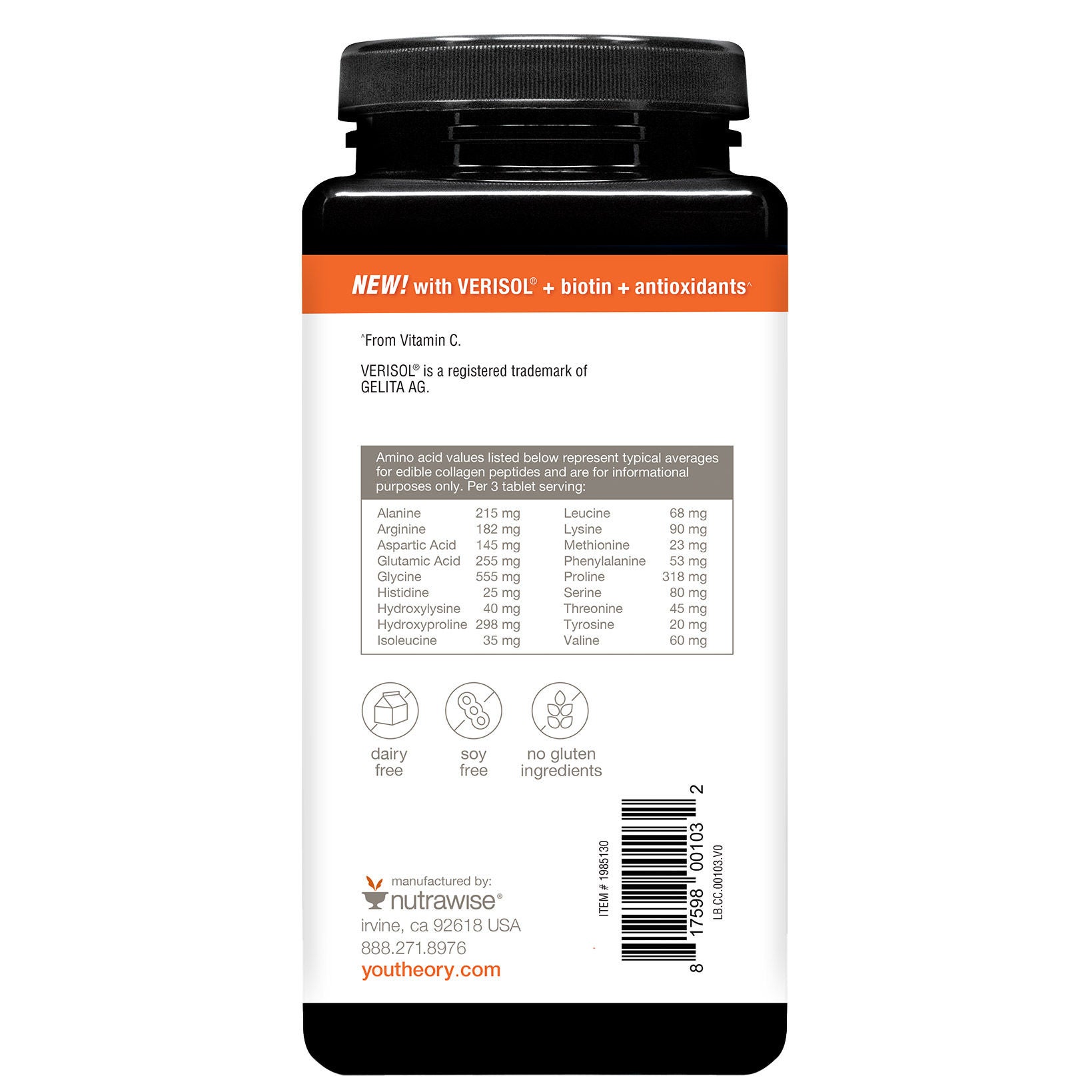 Youtheory Concentrated Effect Verisol Collagen with Biotin, 345 Count 2 Youtheory Concentrated Effect Verisol Collagen with Biotin, 345 Count - Image 2