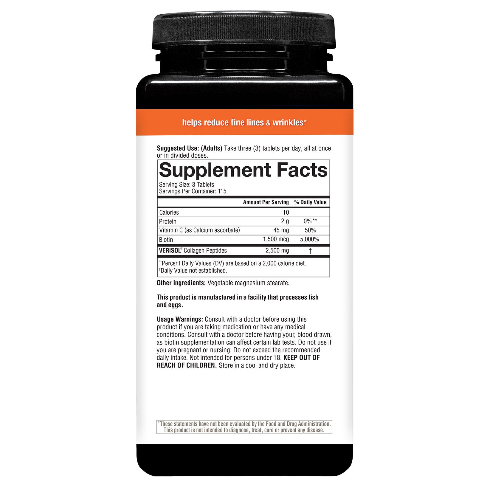 Youtheory Concentrated Effect Verisol Collagen with Biotin, 345 Count 4 Youtheory Concentrated Effect Verisol Collagen with Biotin, 345 Count - Image 4