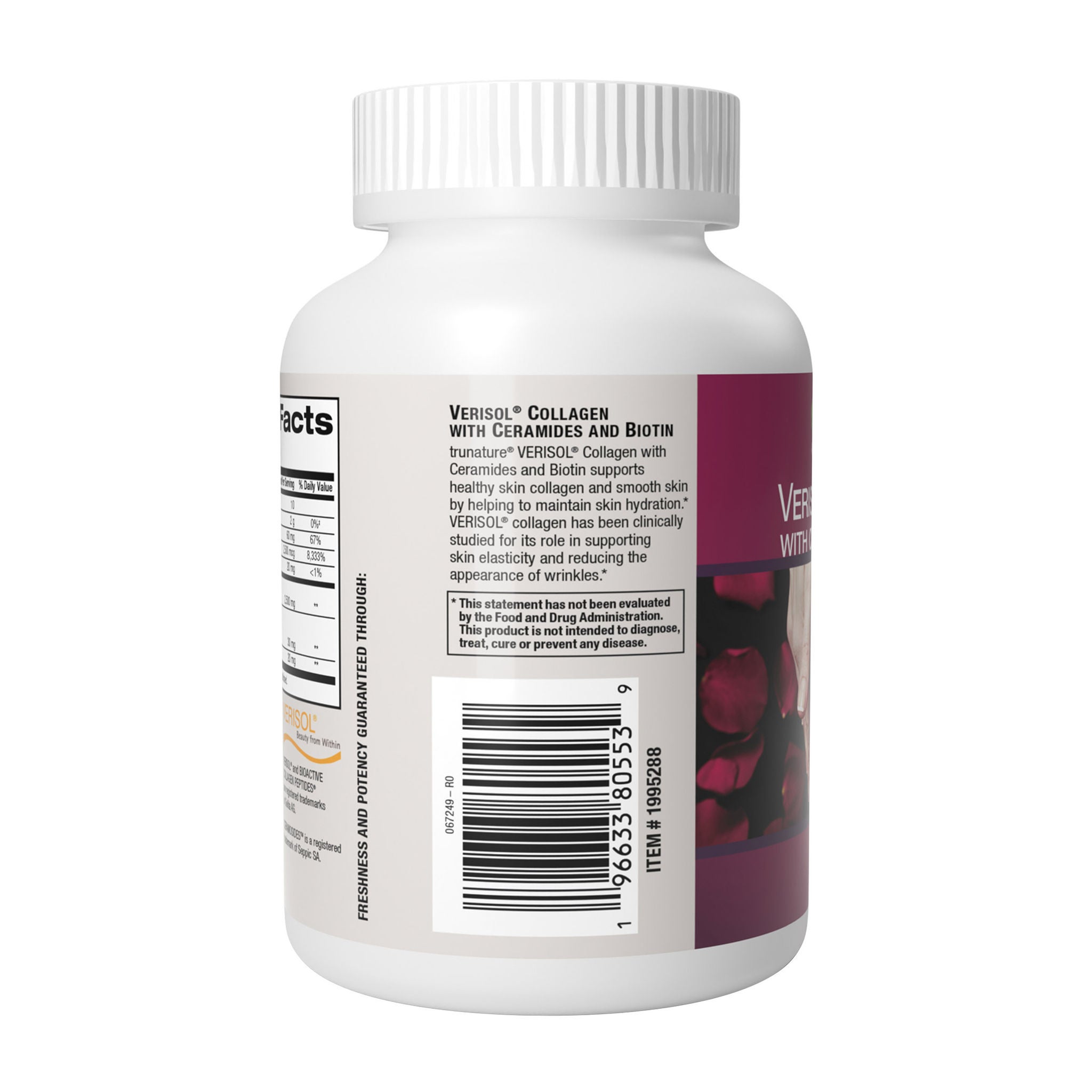 Trunature Verisol Collagen with Ceramides and Biotin, 200ct 2 Trunature Verisol Collagen with Ceramides and Biotin, 200ct - Image 2