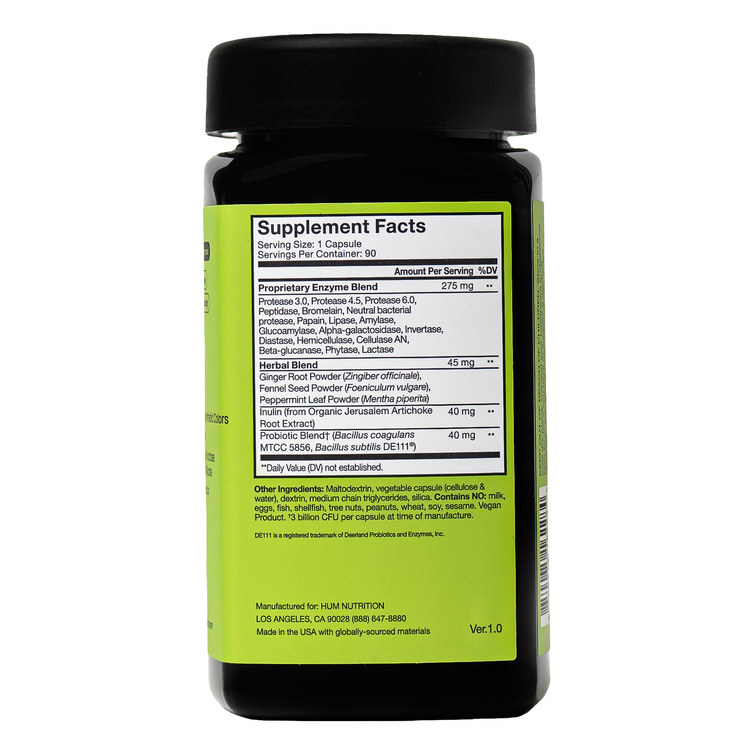 Hum Flatter Me Max, Digestive Enzymes, 90 Capsules 4 Hum Flatter Me Max, Digestive Enzymes, 90 Capsules - Image 4