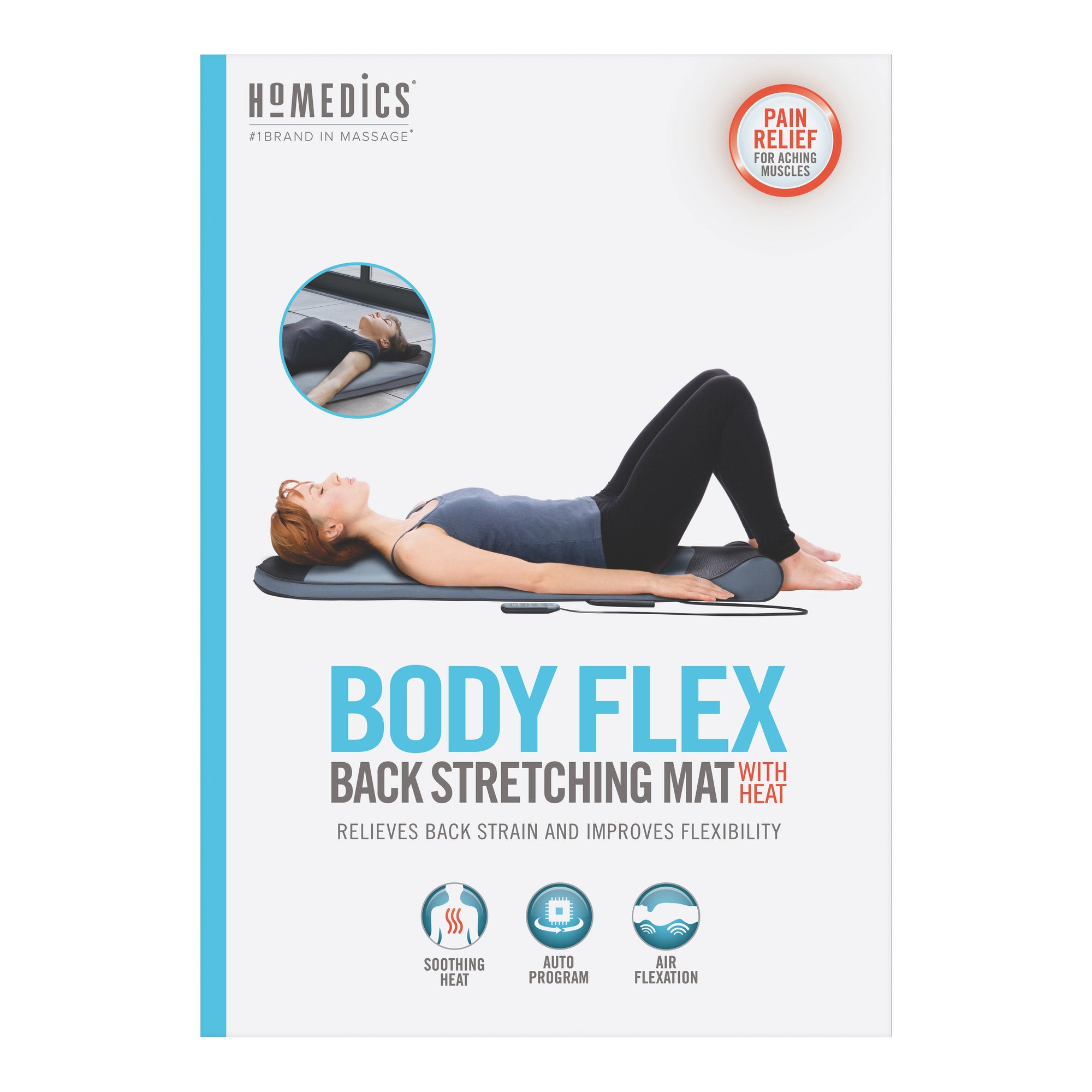 HoMedics Body Flex Back Stretching Mat with Heat 6 HoMedics Body Flex Back Stretching Mat with Heat - Image 6