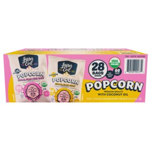 Lesser Evil Organic Popcorn Variety Vend Pack, .65 oz, 28-count