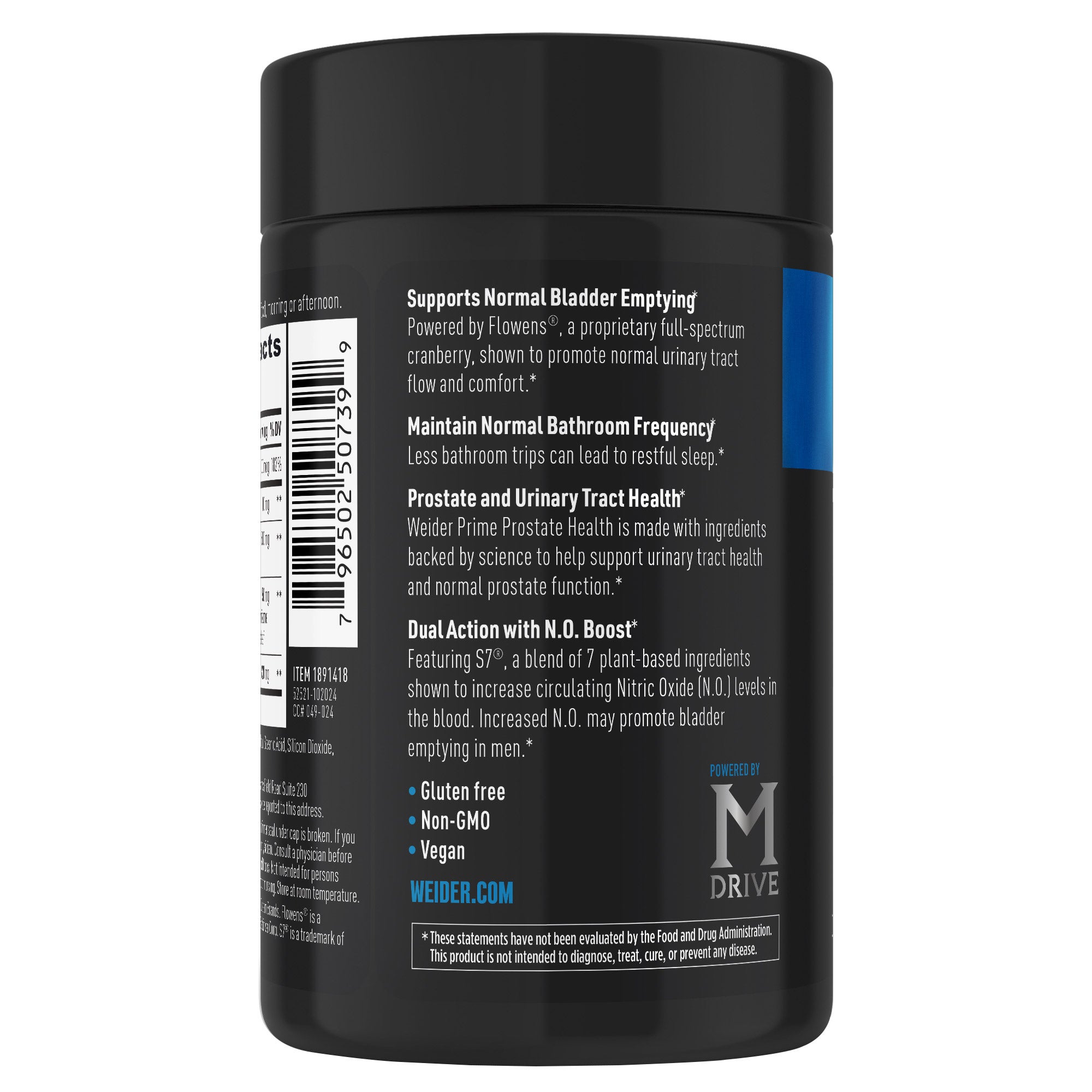 Weider Prime Prostate Health with Saw Palmetto, 120 Veggie Capsules 2 Weider Prime Prostate Health with Saw Palmetto, 120 Veggie Capsules - Image 2