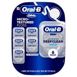 Oral-B Glide Advanced Deep Clean Floss, 6-pack