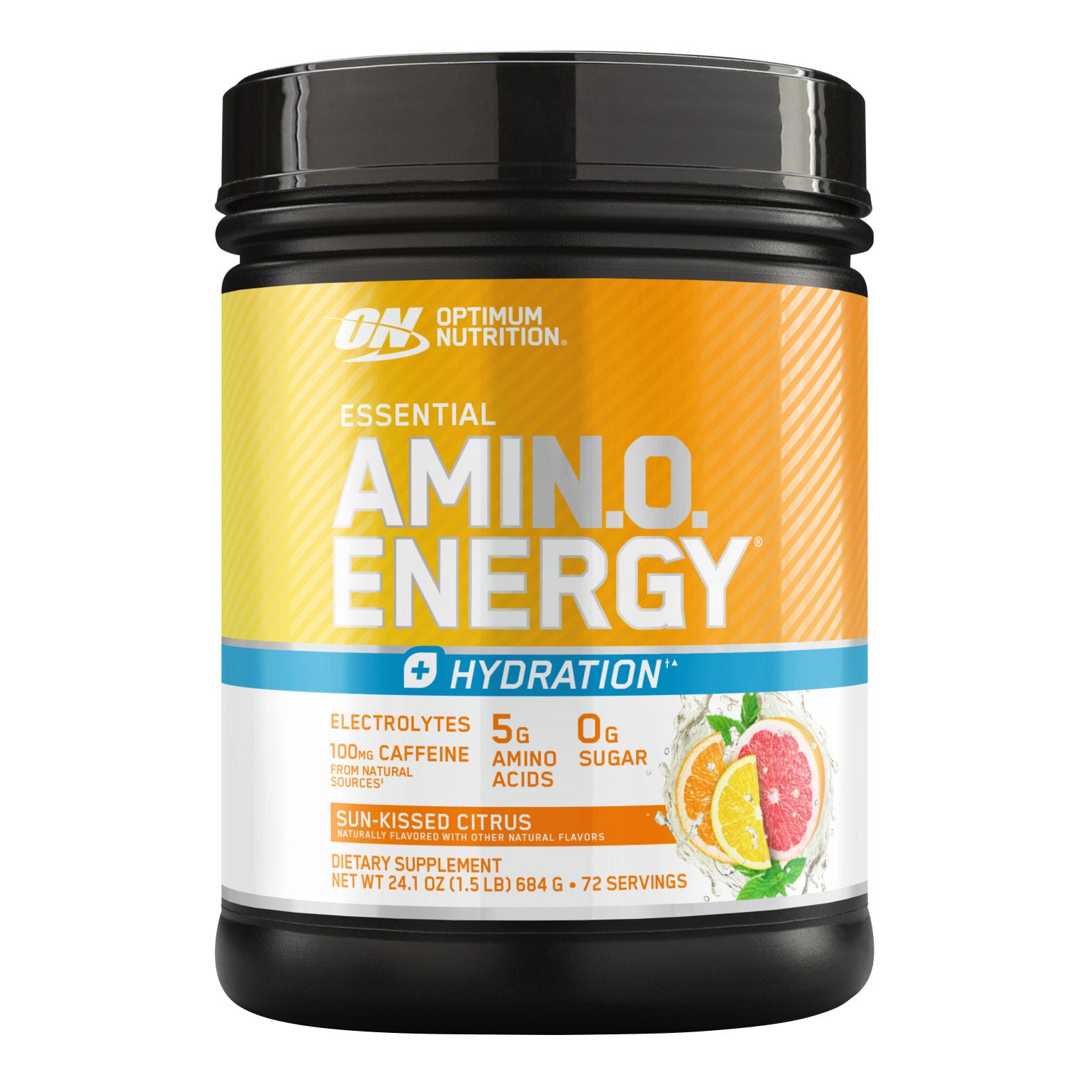 Optimum Nutrition Essential Amino Energy + Electrolytes, Sun Kissed Citrus, 1.5 lbs 1 Optimum Nutrition Essential Amino Energy + Electrolytes, Sun Kissed Citrus, 1.5 lbs