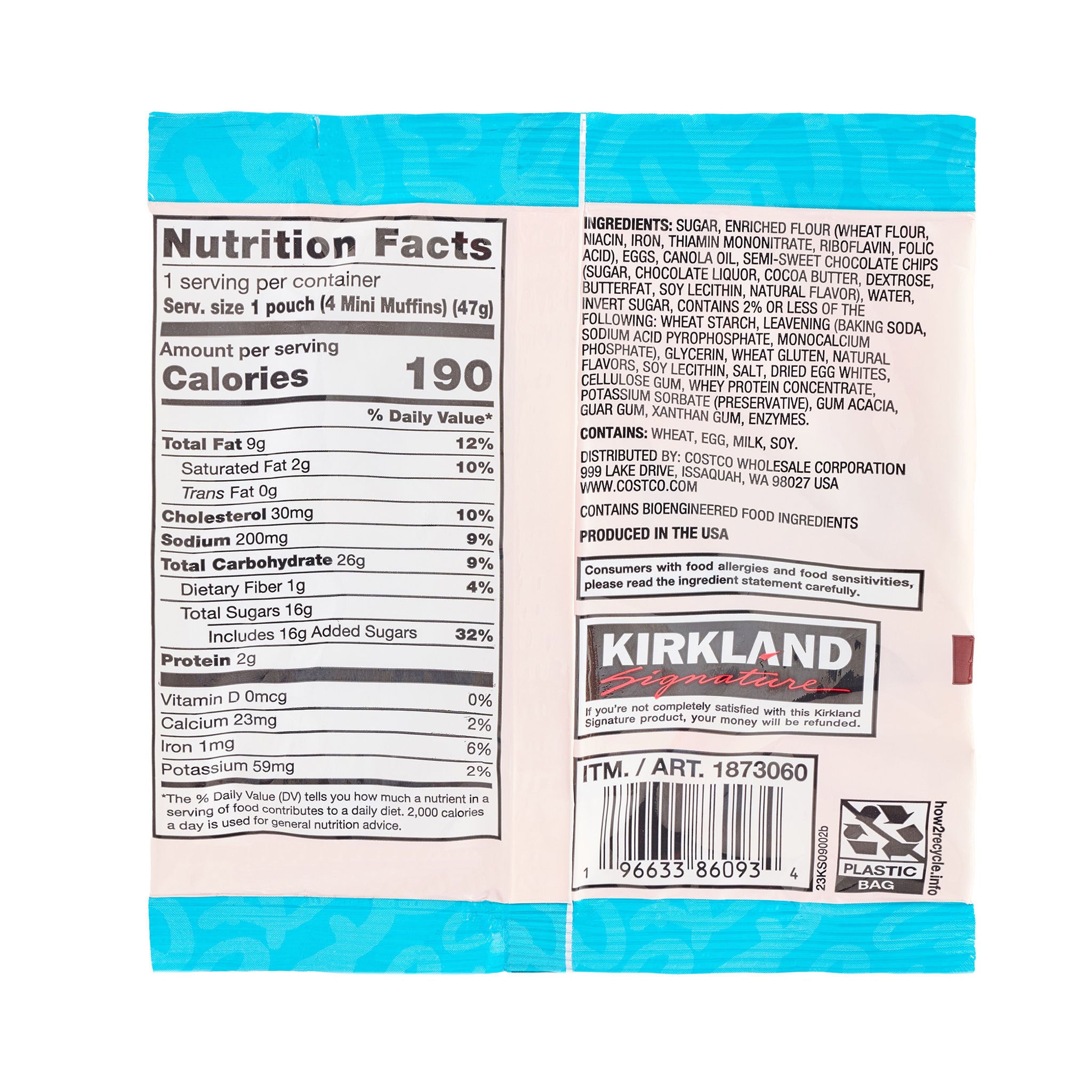 Kirkland Signature Mini Muffin Bites, Chocolate Chip, 1.65 oz, 20-count 4 Kirkland Signature Mini Muffin Bites, Chocolate Chip, 1.65 oz, 20-count - Image 4