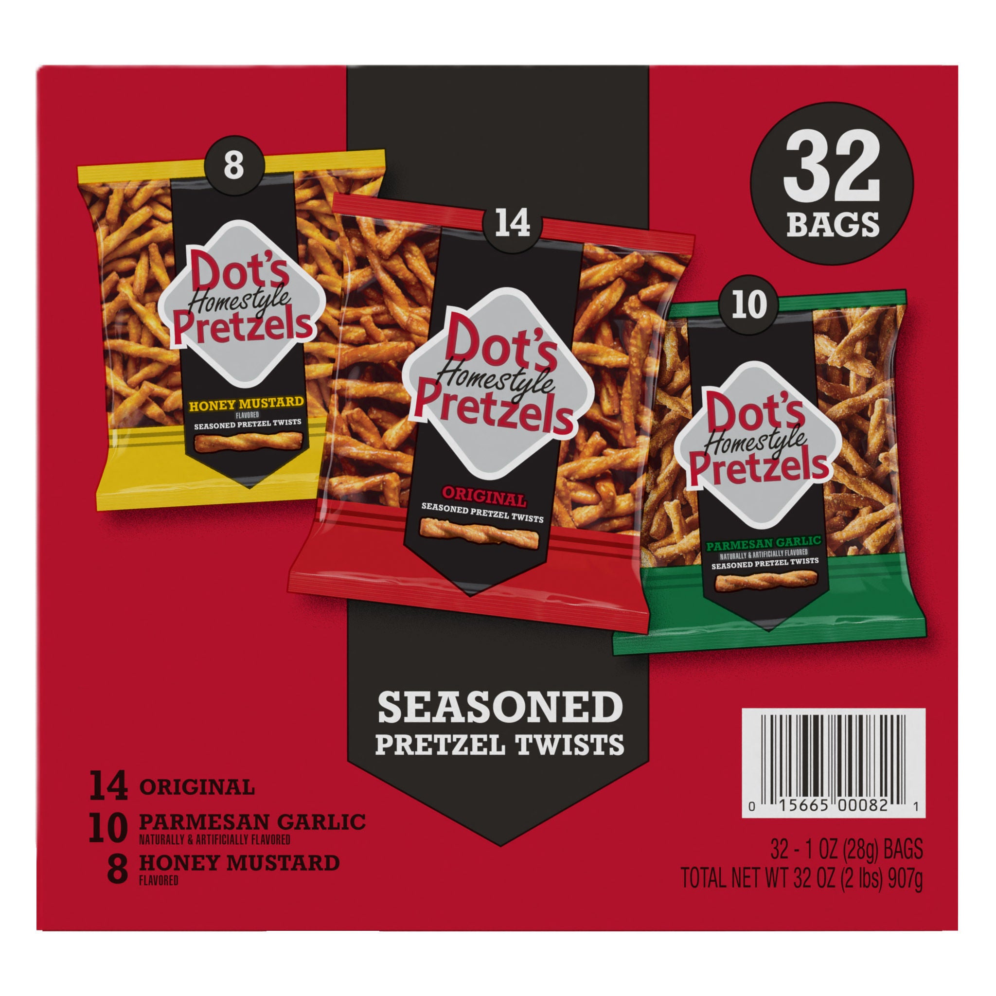 Dot's Homestyle Seasoned Pretzel Twists, Variety Pack, 1 oz, 32-count 2 Dot's Homestyle Seasoned Pretzel Twists, Variety Pack, 1 oz, 32-count - Image 2