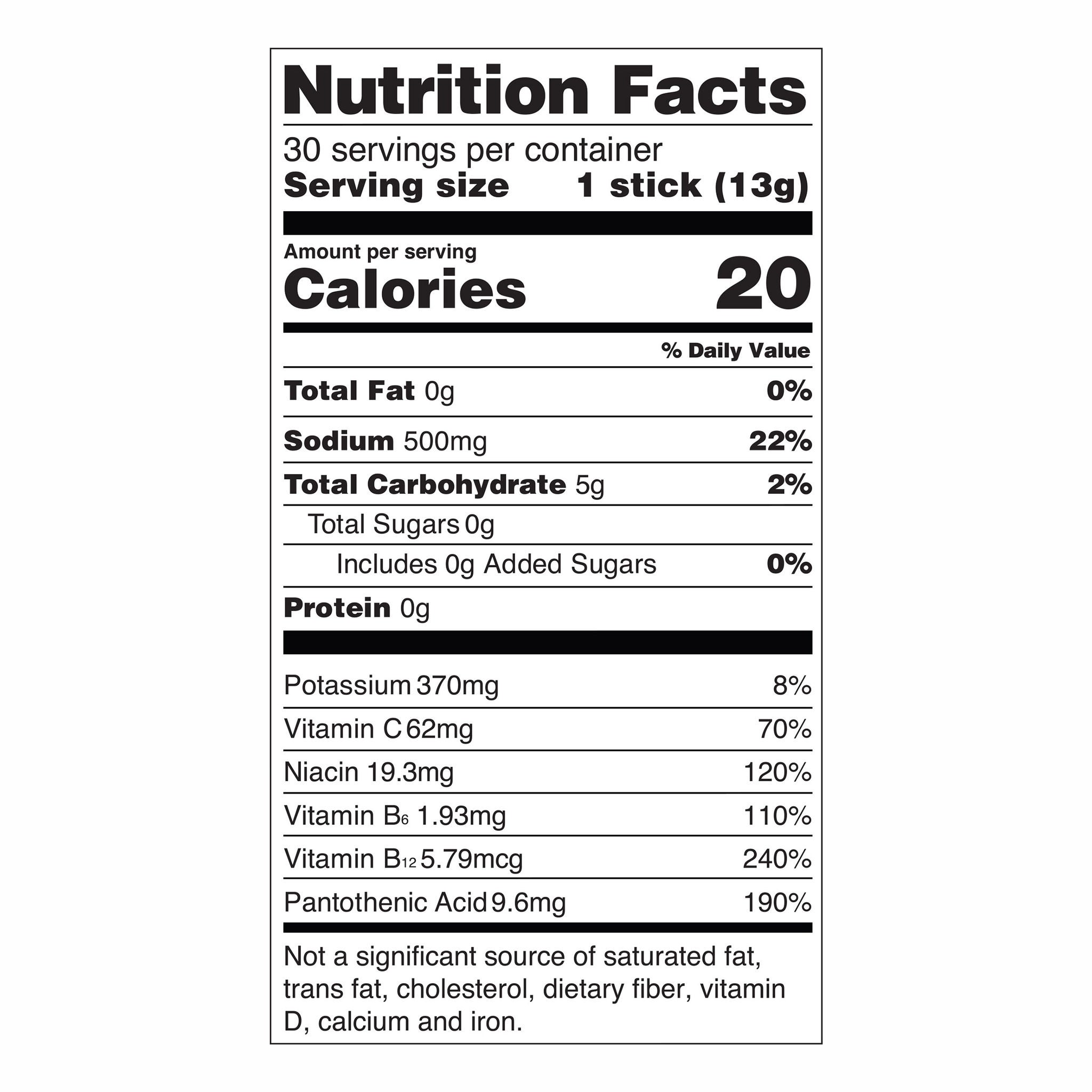 Liquid I.v. Hydration Multiplier, 30 Individual Serving Stick Packs in Resealable Pouch, Sugar Free, Rainbow Sherbet 4 Liquid I.v. Hydration Multiplier, 30 Individual Serving Stick Packs in Resealable Pouch, Sugar Free, Rainbow Sherbet - Image 4