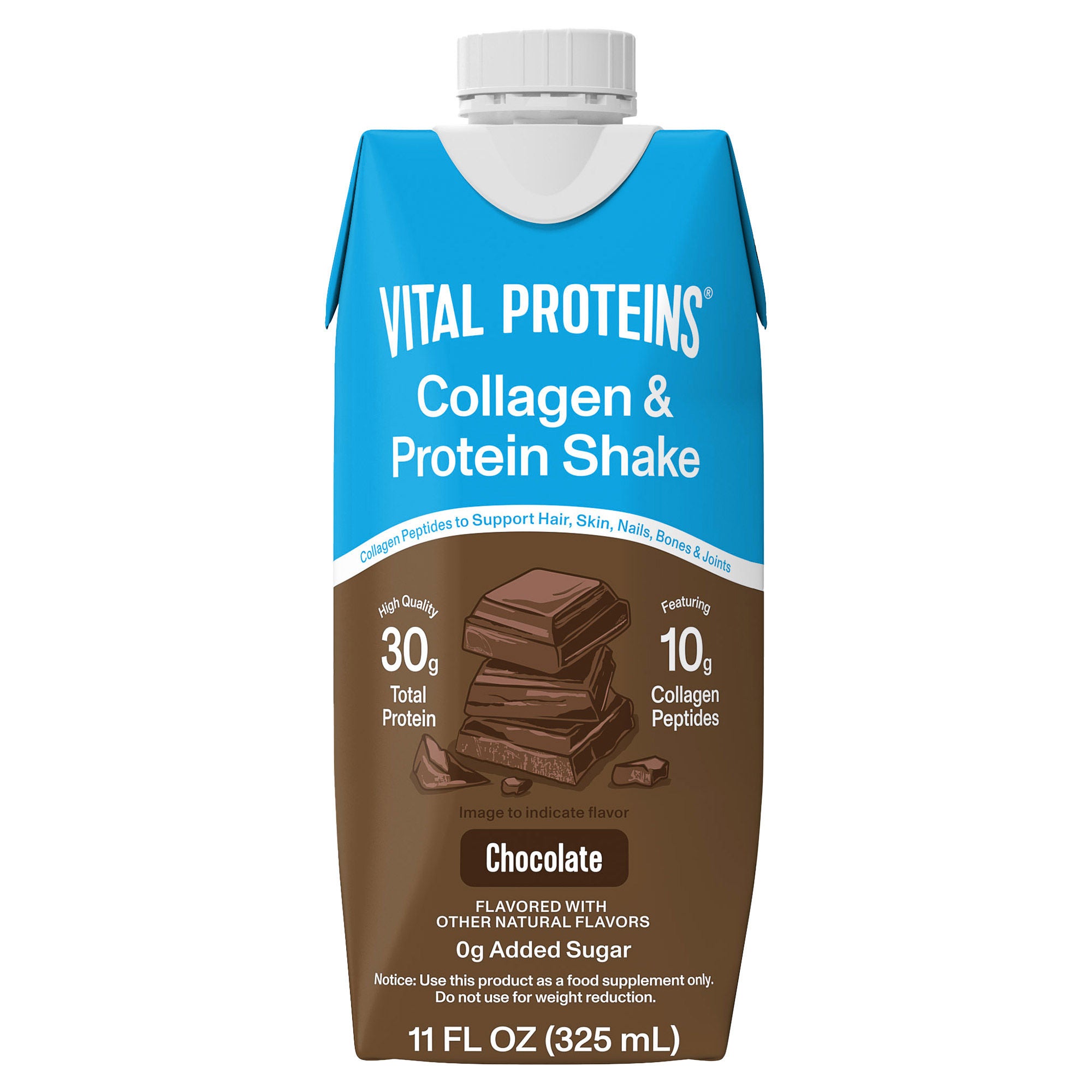 Vital Proteins 10g Collagen and 30g Total Protein Shake, Chocolate, 11 fl oz, 18-pack 2 Vital Proteins 10g Collagen and 30g Total Protein Shake, Chocolate, 11 fl oz, 18-pack - Image 2