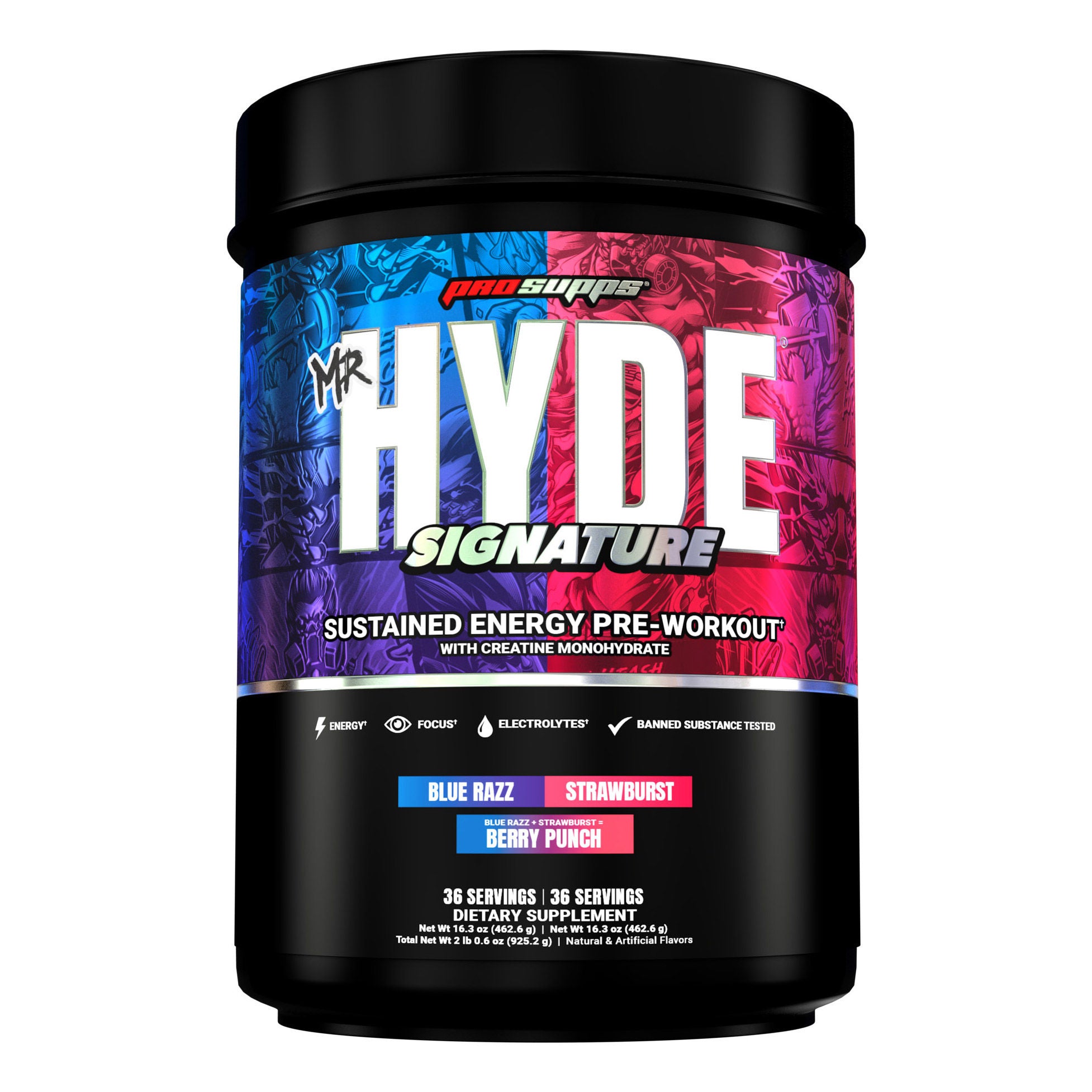 Mr. Hyde Signature Pre-Workout Multi-flavor with Creatine, 72 Servings 1 Mr. Hyde Signature Pre-Workout Multi-flavor with Creatine, 72 Servings