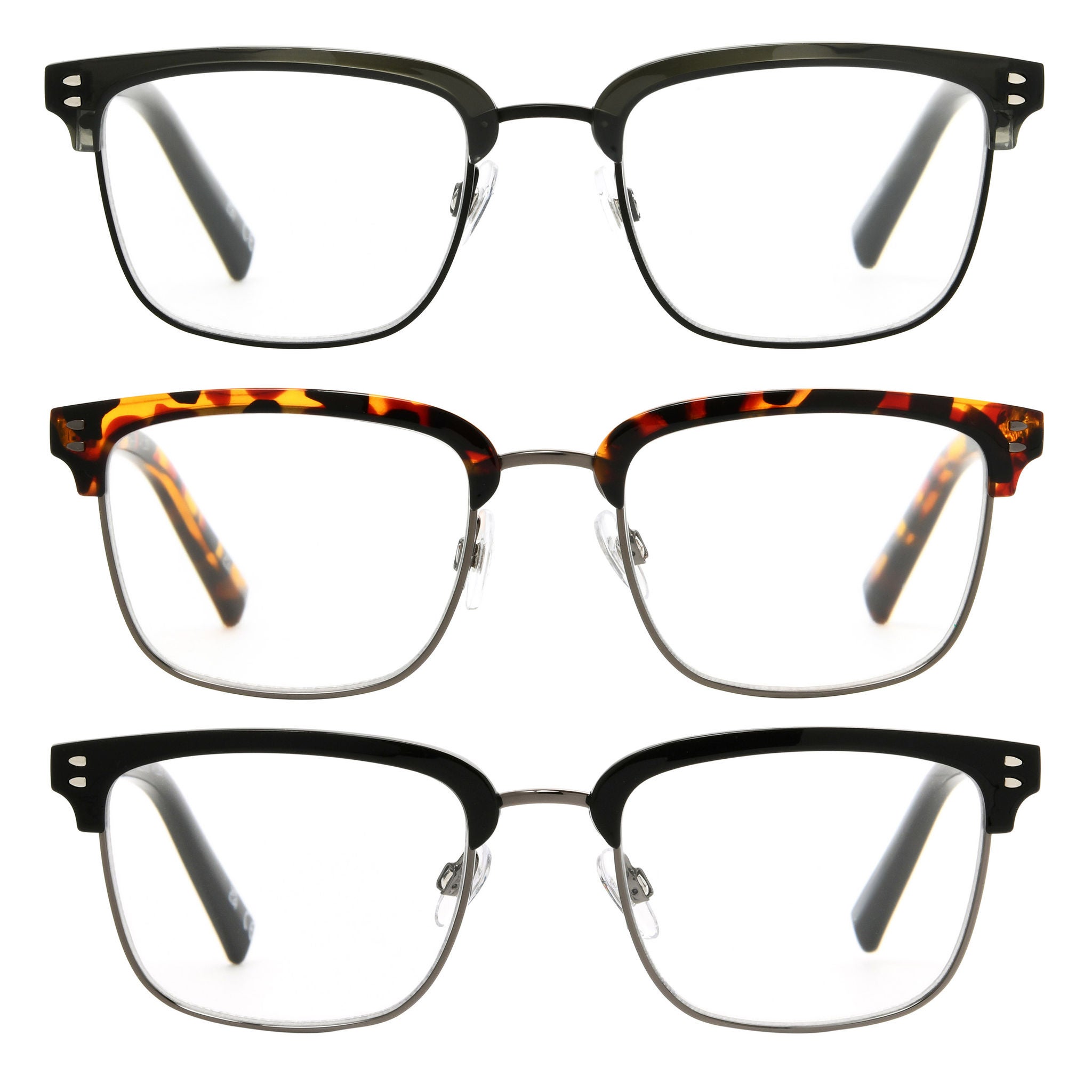 Design Optics by Foster Grant #814 Modern Club Reading Glasses, 3-pack 2 Design Optics by Foster Grant #814 Modern Club Reading Glasses, 3-pack - Image 2