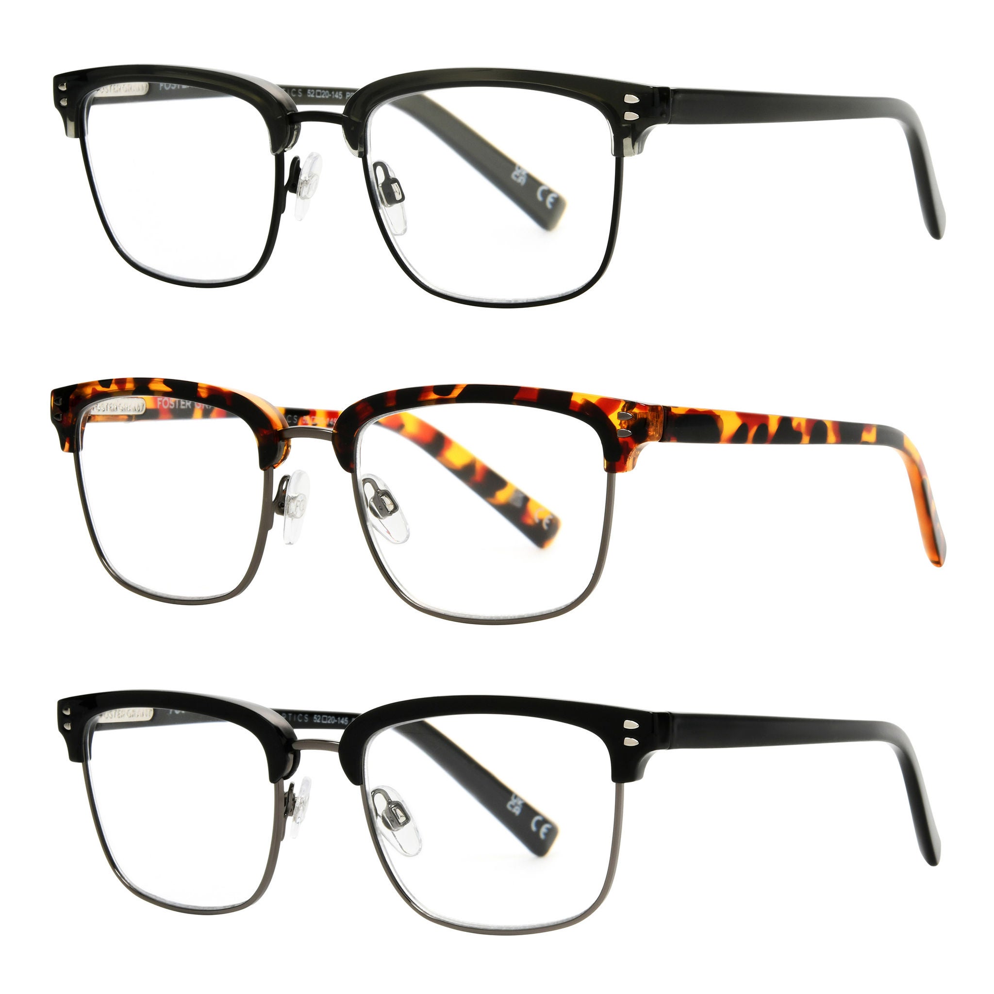 Design Optics by Foster Grant #814 Modern Club Reading Glasses, 3-pack 3 Design Optics by Foster Grant #814 Modern Club Reading Glasses, 3-pack - Image 3