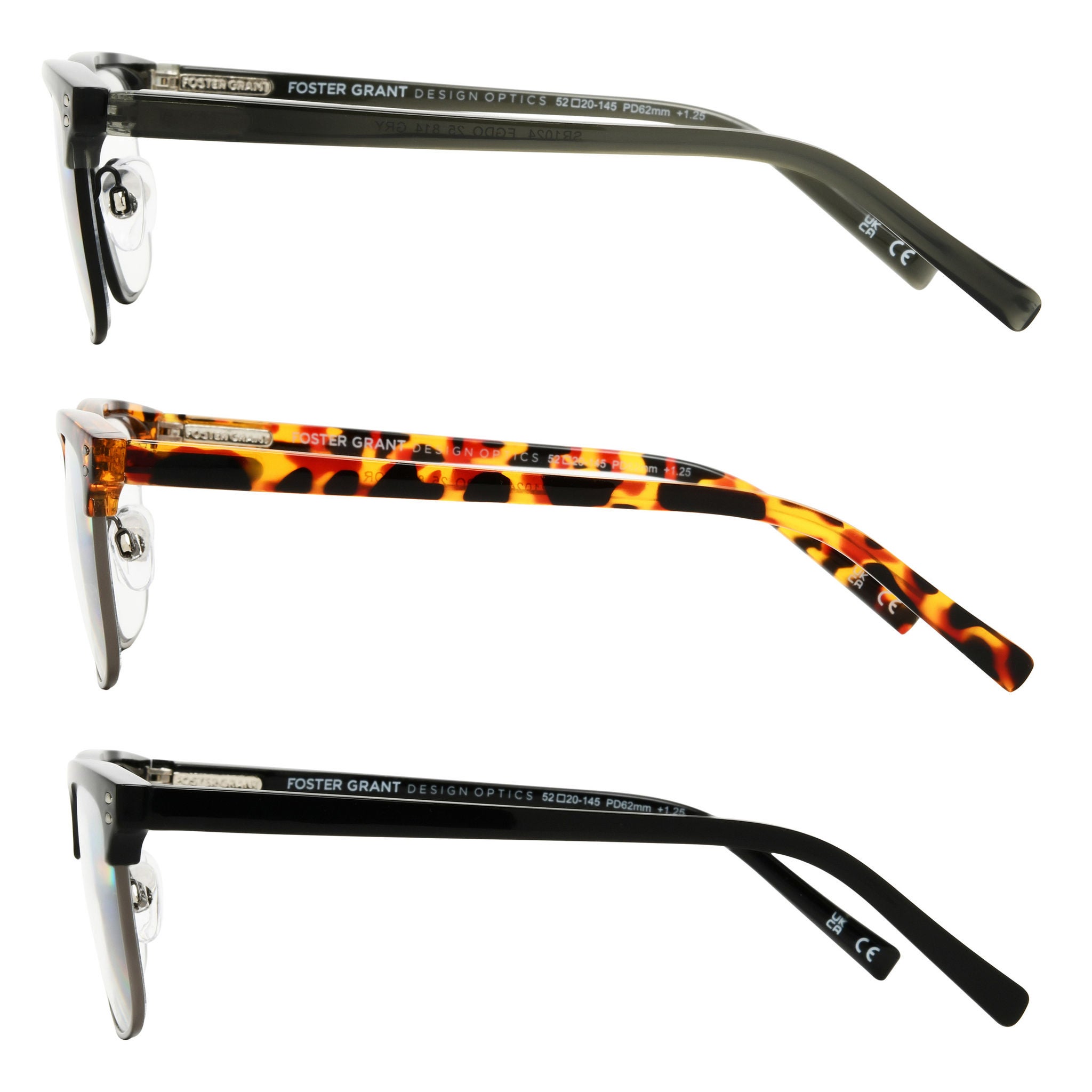 Design Optics by Foster Grant #814 Modern Club Reading Glasses, 3-pack 4 Design Optics by Foster Grant #814 Modern Club Reading Glasses, 3-pack - Image 4