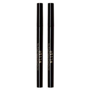 Stila Cosmetics Stay All Day Waterproof Liquid Eye Liner, .016 fl oz, 2-pack