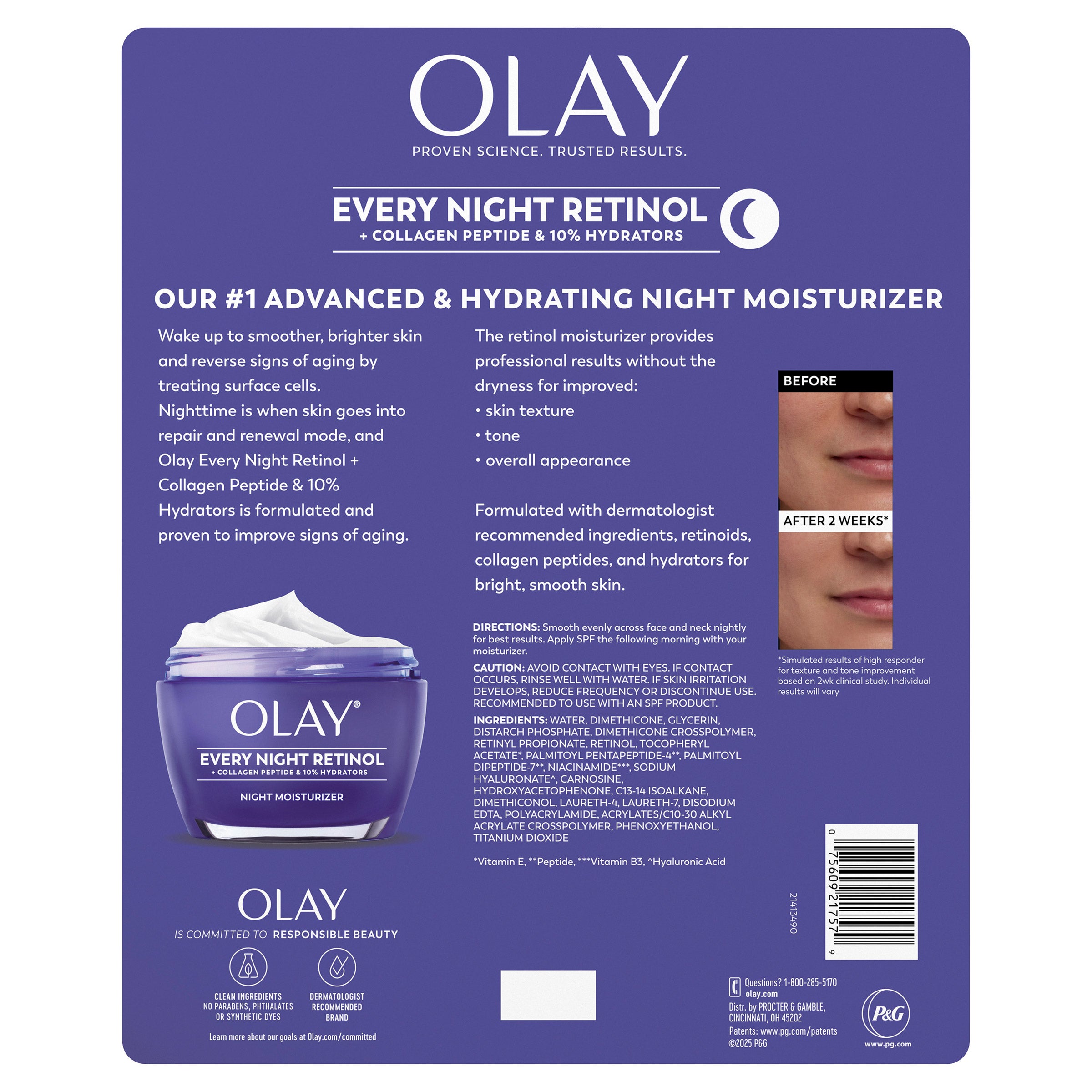 Olay Every Night Retinol, 1.7 oz, 2-pack 2 Olay Every Night Retinol, 1.7 oz, 2-pack - Image 2