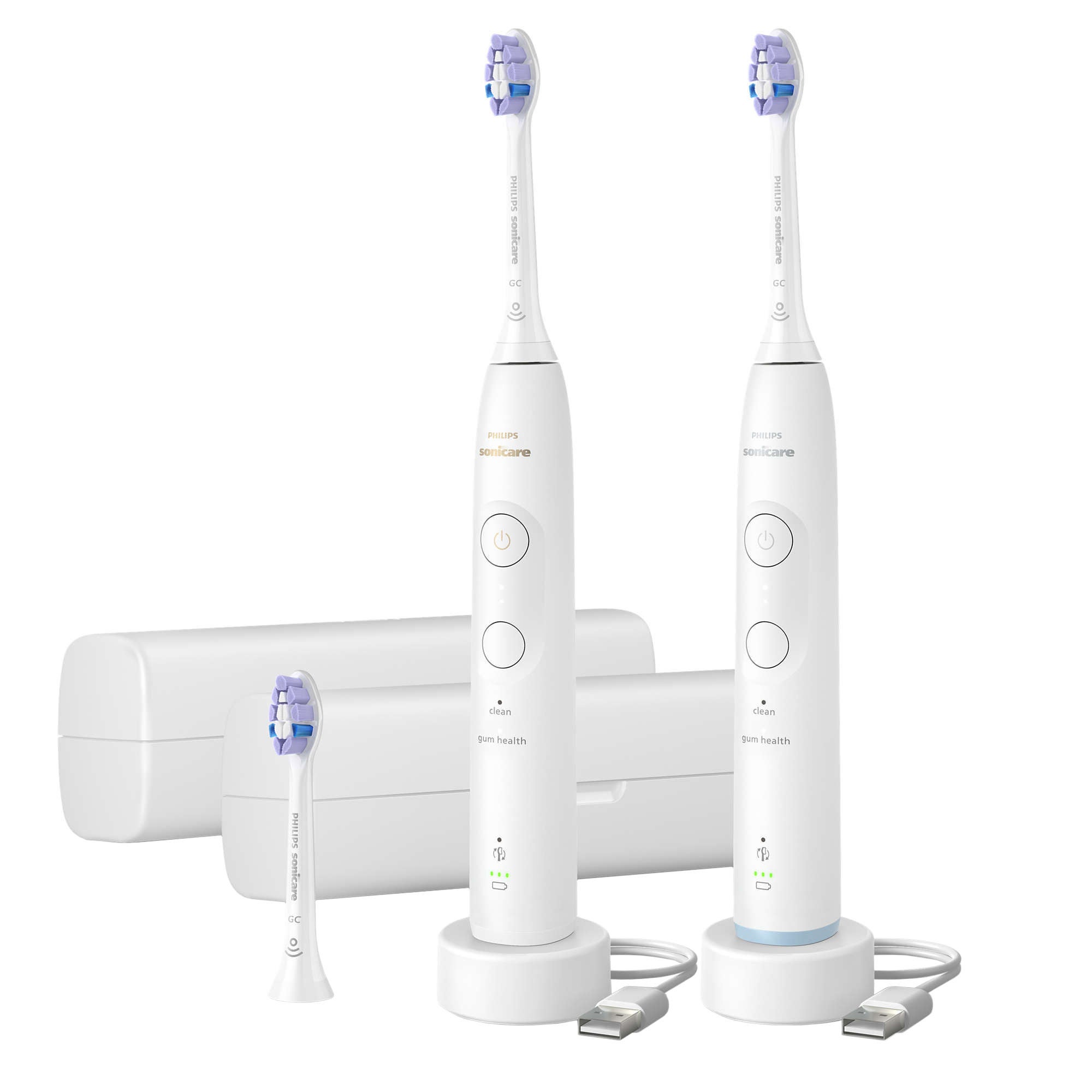 Philips Sonicare Advanced Clean Rechargeable Electric Toothbrush, 2-pack 1 Philips Sonicare Advanced Clean Rechargeable Electric Toothbrush, 2-pack