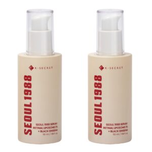 Seoul 1988 Retinal Liposome 2% + Black Ginseng Serum 1.69 fl oz, 2-pack