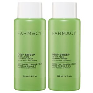 Farmacy Deep Sweep Pore Cleaning Toner, 4 fl oz, 2-pack
